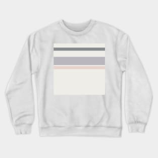 A neat arrangement of Very Light Pink, Philippine Gray, Gray (X11 Gray) and Lotion Pink stripes. Crewneck Sweatshirt
